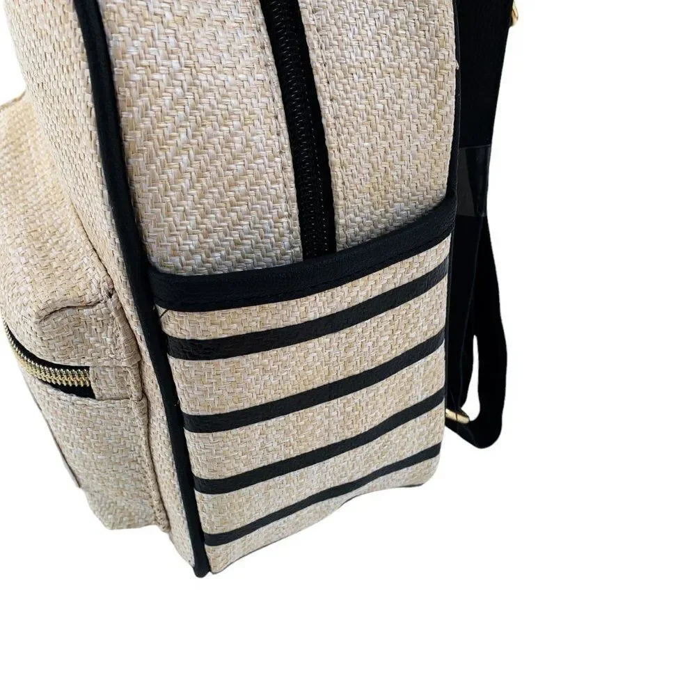 Disney x Primark Mickey Mouse Woven Backpack – Beige – Limited Edition – NWT